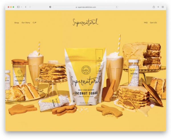 Desain dengan efek paralaks untuk memberikan kedalaman visual
